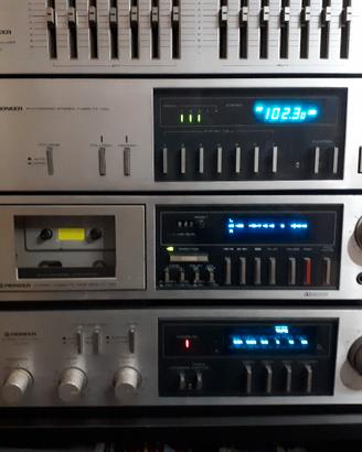 Impianto Pioneer vintage serie blu