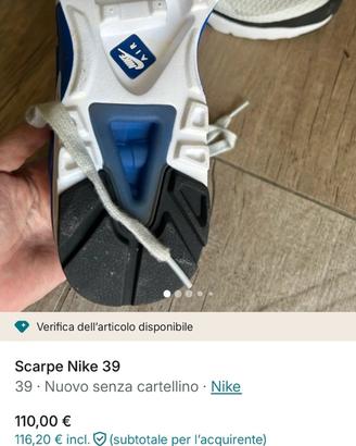 Nike numero 39 ! Nuove ! Bw