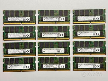 12x 16GB RAM DDR4 2400MHz ECC SODIMM Micron