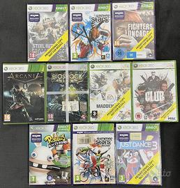 LOTTO 10 GIOCHI NUOVI SIGILLATI XBOX 360 CELLOPHAN