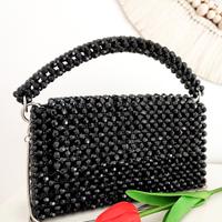 Borsa da sera in perline nere. Handmade 