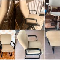 Set 4 poltrone ergonomiche con supporto lombare