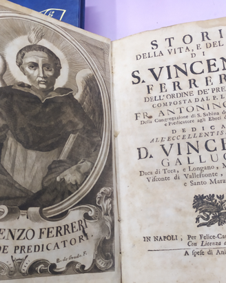Libro antico Vita Di S. Vincenzo Ferrerio