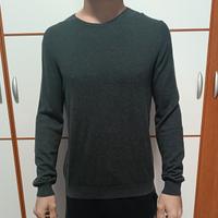 Maglione Celio Grigio Antracite con Gomitiere - M