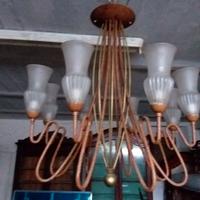 Coppia di lampadari vintage