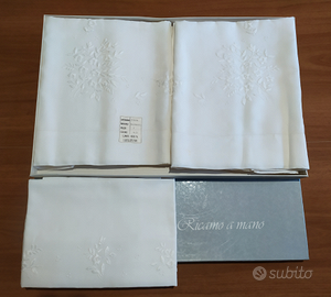 Parure matrimoniale in puro lino