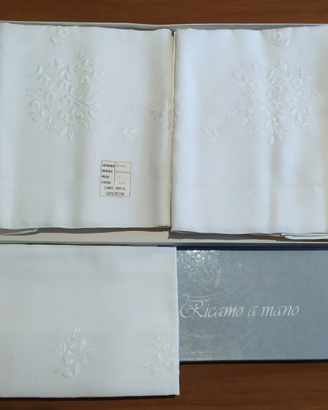 Parure matrimoniale in puro lino