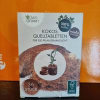 🌱 Pastiglie di Cocco per Semina – 36 pezzi (x2 sc