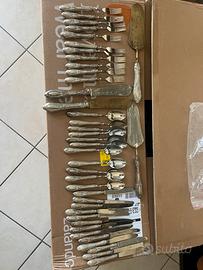 Servizio posate argento 800 punzonatura collezione