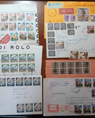 AFFRANCATURE MULTIPLE ITALIA SECONDA META' DEL'900