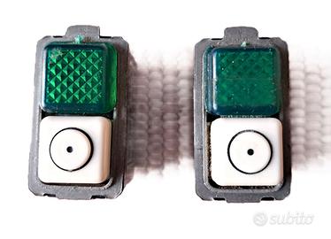 BTICINO MAGIC 5057 PULSANTE CON SPIA VERDE 24V 15W