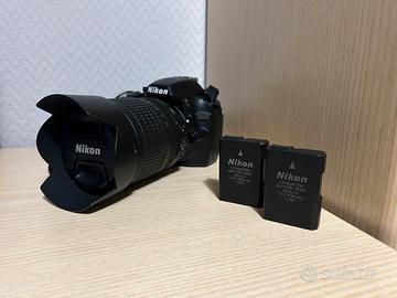 Nikon D3200 + Nikon AF-S 18-105 + seconda batteria