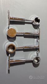 4 Reggitubo Armadio 18mm Cromati