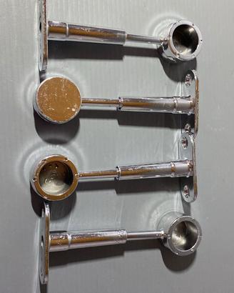 4 Reggitubo Armadio 18mm Cromati