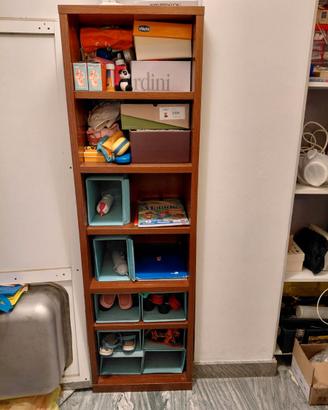 Mobile libreria colonna in legno 52*40*178