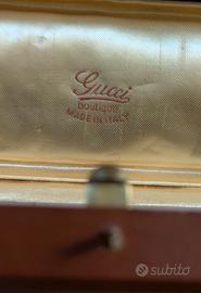 Raro box GUCCI in pelle per Gioielleria.