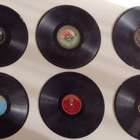 6 vinili 78 giri da grammofono del 900