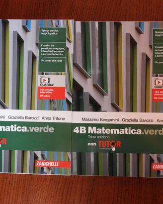 libri matematica verde 4A e 4B Zanichelli