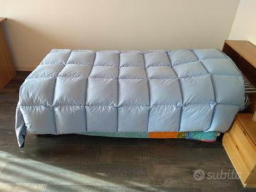 Piumino d'oca per letto ad una piazza