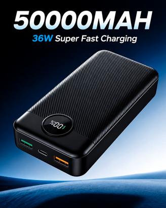  Power Bank 50000mAh 36W con Display Digitale 