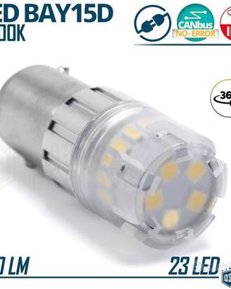 Lampadina LED P21/5W - BAY15D con Lente Luce 360°