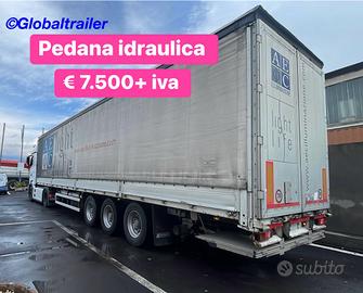 Semirimorchio centinato con pedana