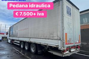 Semirimorchio centinato con pedana