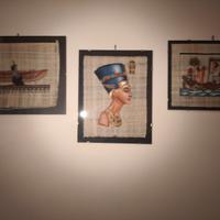 Tris di quadri egiziani su papiro originali Egitto