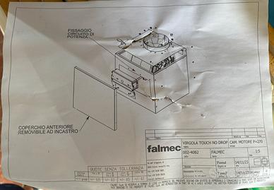 Falmec mod. Virgola copertura motore