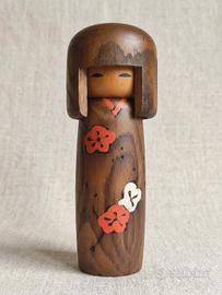 Kokeshi bambola giapponese vintage Usaburo 18 cm