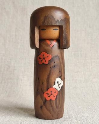 Kokeshi bambola giapponese vintage Usaburo 18 cm