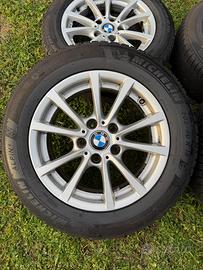 CERCHI IN LEGA 16 BMW SERIE 1 SERIE 3 GOMMATE