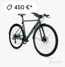 Bici città ELOPS SPEED 900 verde I Decathlon