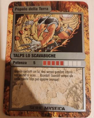 Carta Gormiti Talps lo scavabuche Serie Mystica