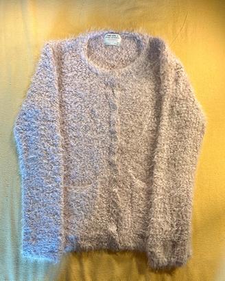 Cardigan morbido Zara Girls rosa chiaro