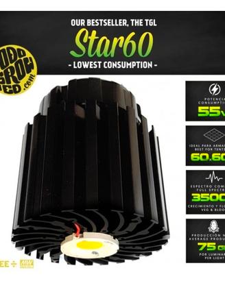 LED GROW TGL STAR 60 W N° 2 LAMPADE 