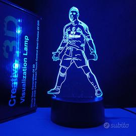 Lampada Led 3D Cristiano Ronaldo cambia colore