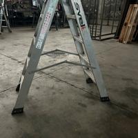 Scala alluminio 5 gradini doppia