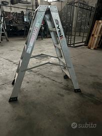 Scala alluminio 5 gradini doppia