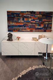 Madia design 200 cm ceramica effetto marmo