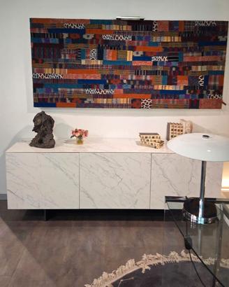 Madia design 200 cm ceramica effetto marmo