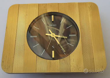 Seiko orologio sveglia ottone da tavolo anni 60