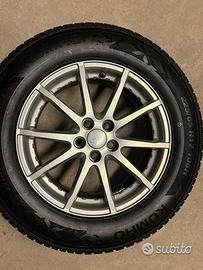 4 cerchi con 4 gomme Nuove 225 65 r 17
