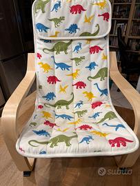 Poltrona per bambini modello poang ikea