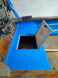 Barca in vetro resina+ carello motorizzata