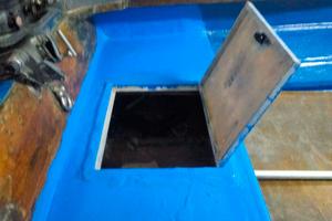 Barca in vetro resina+ carello motorizzata