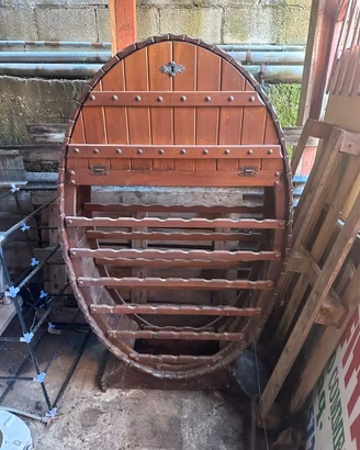 Mobile bar / portabottiglie a botte vintage