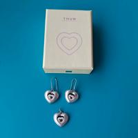 Orecchini e ciondolo cuore Thun