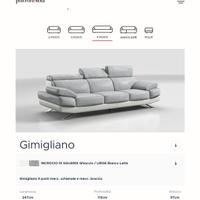 Divano Poltronesofà Gimigliano 4 posti bicolore