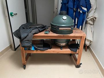 Big green egg L con tavolo e acessori